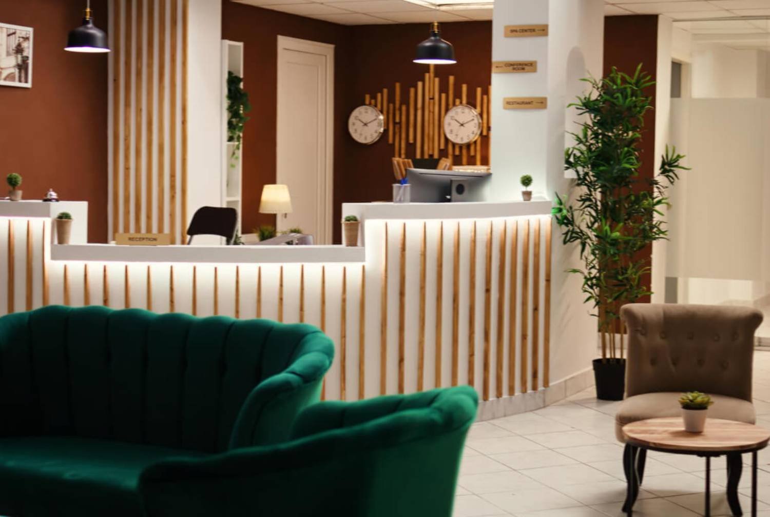 Access to a warm and professional receptionwaiting area